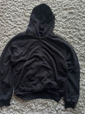 Yzy x Gap Black Full-Zip Hooded Sweater